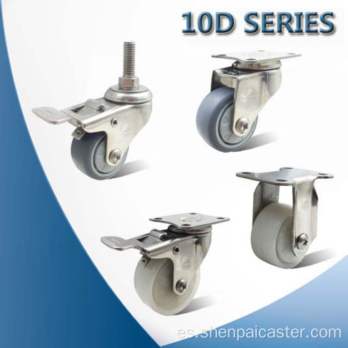 [10d] Micro Duty Caster (acero inoxidable)